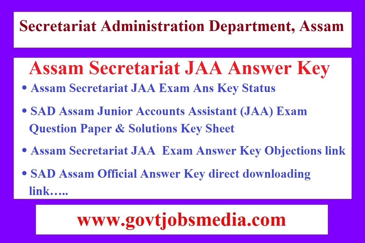 Assam Secretariat Answer Key