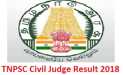 TNPSC Civil Judge Result 2018
