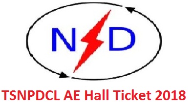 TSNPDCL AE Hall Ticket 2018