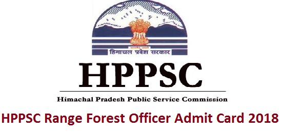 HPPSC Range Forest Officer Admit Card 2018