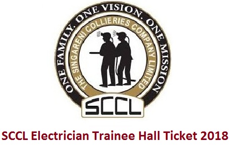 SCCL Electrician Trainee Hall Ticket 2018