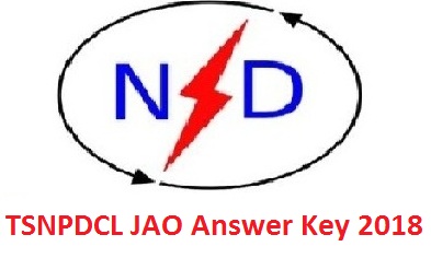 TSNPDCL JAO Answer Key 2018