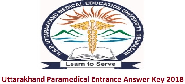 Uttarakhand Paramedical Entrance Answer Key 2018