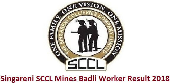 Singareni SCCL Mines Badli Worker Result 2018