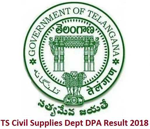 TS Civil Supplies Dept DPA Result 2018