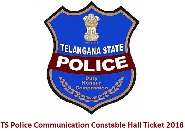 TS Police Communication Constable Hall Ticket 2018