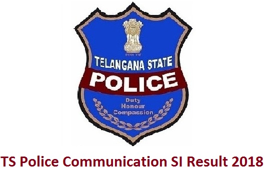 TS Police Communication SI Result 2018