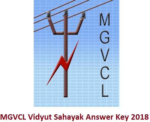 MGVCL Vidyut Sahayak Answer Key 2018