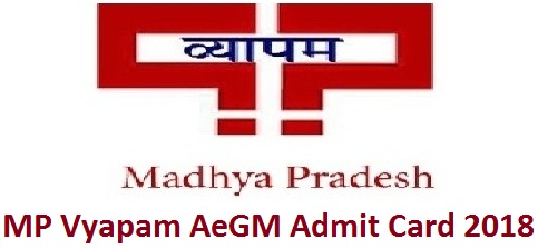 MP Vyapam AeGM Admit Card 2018