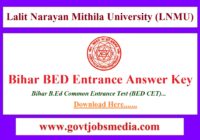 Bihar BED Entrance Answer Key