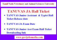 TANUVAS JA Hall Ticket