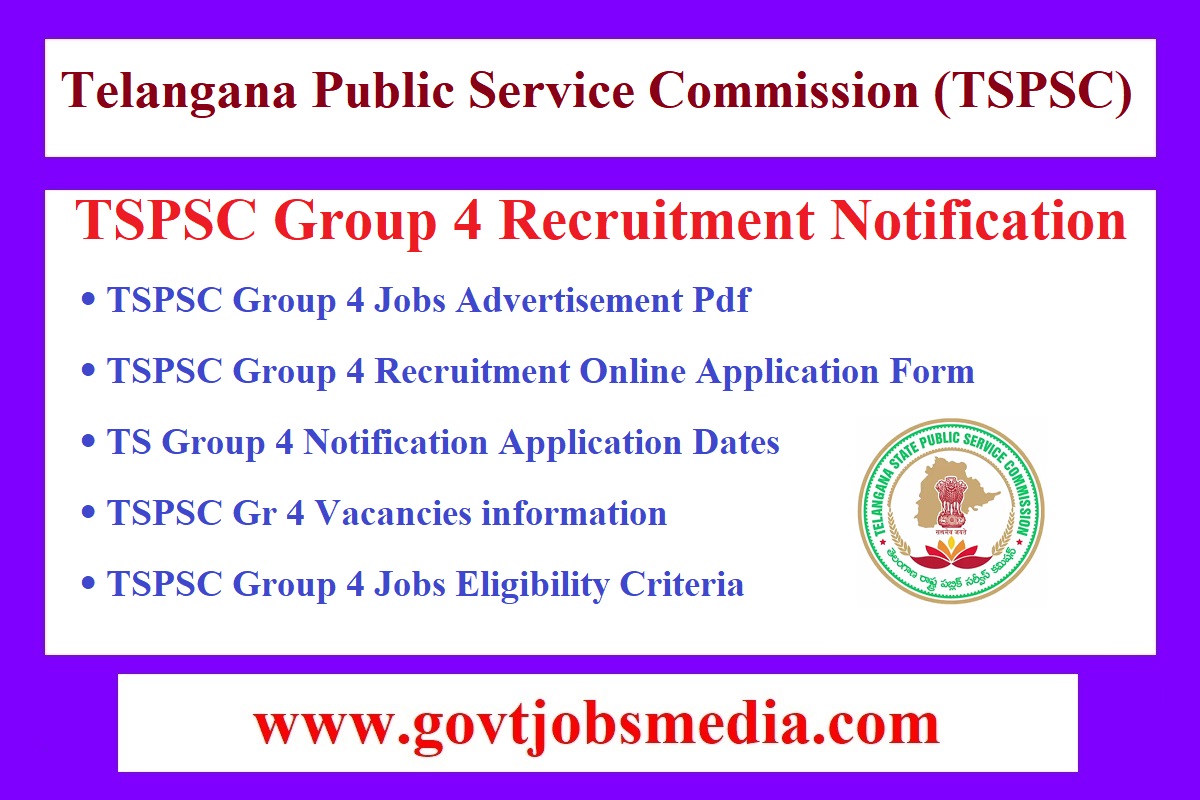 TSPSC Group 4 Recruitment Notification