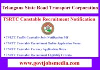TSRTC Constable Recruitment Notification