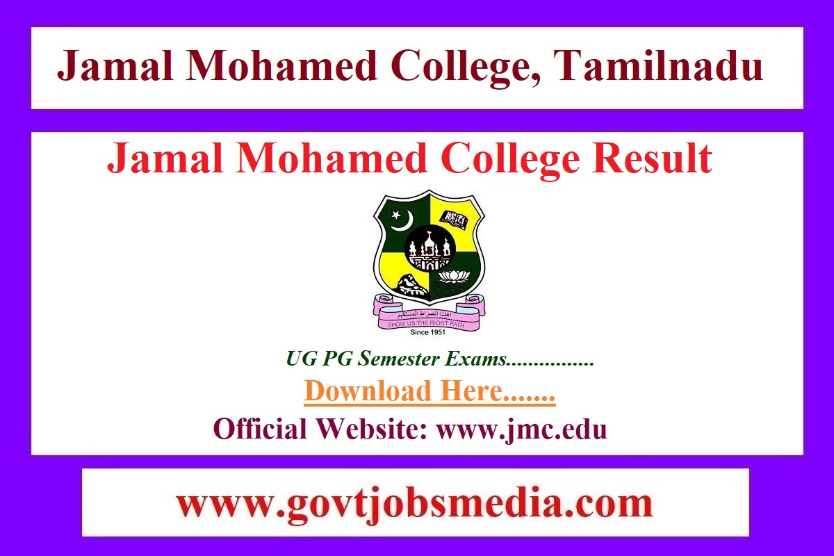 Jamal Mohamed College Result