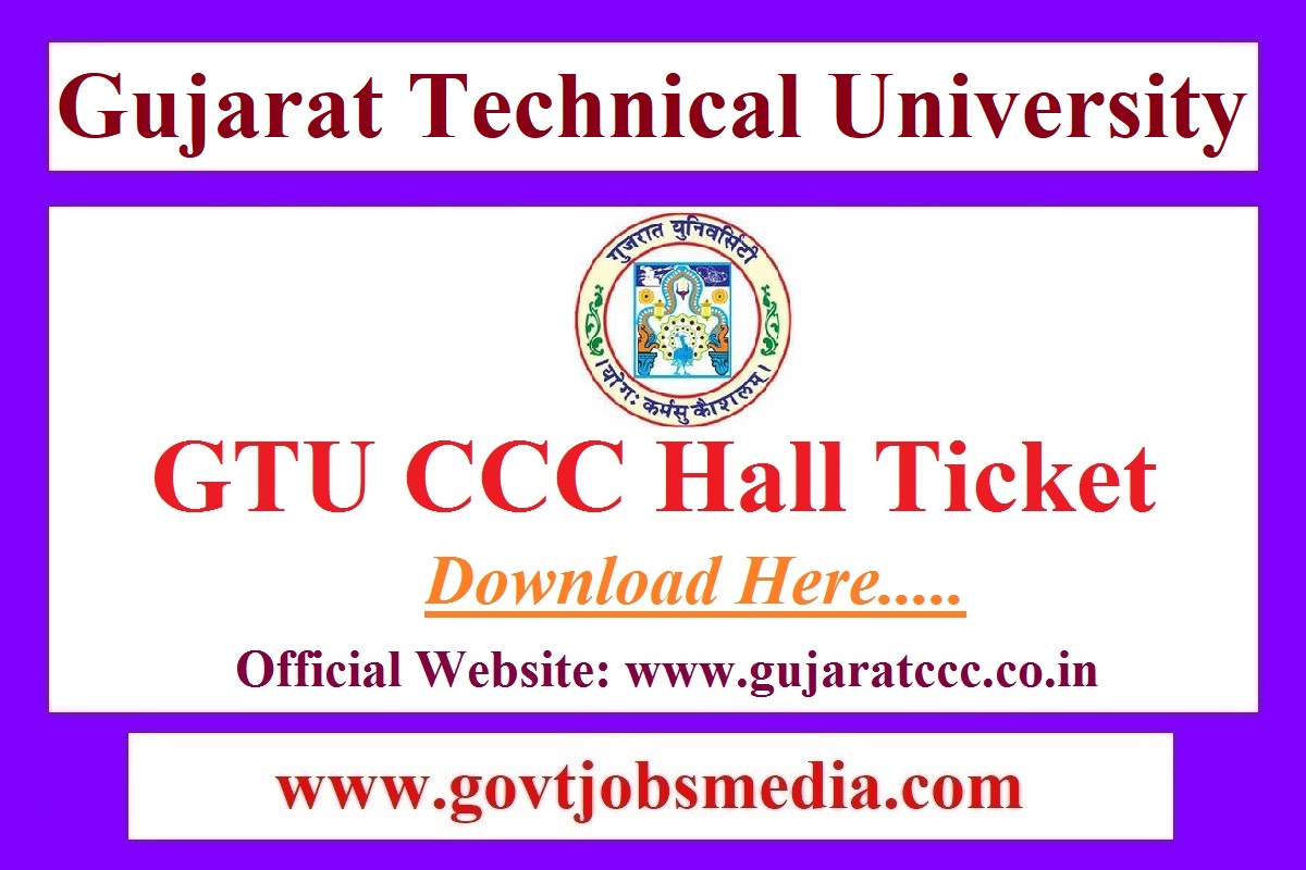 GTU CCC Exam Hall Ticket