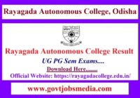 Rayagada Autonomous College Result