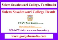Salem Sowdeswari College Result