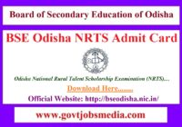 Odisha NRTS Admit Card