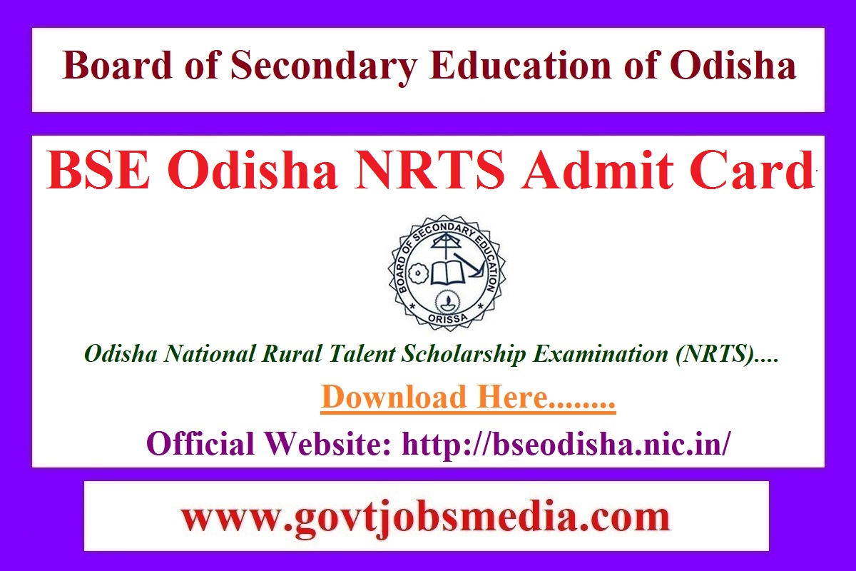 Odisha NRTS Admit Card