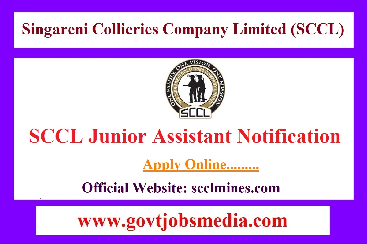 SCCL Junior Assistant Notification