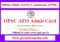 OPSC Assistant Fisheries Officer Admit Card