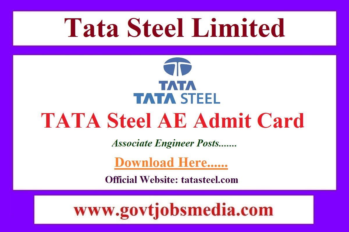 TATA Steel Associate Engineer Admit Card