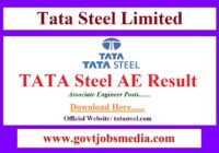 TATA Steel Associate Engineer Result