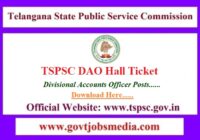 TSPSC DAO Hall Ticket