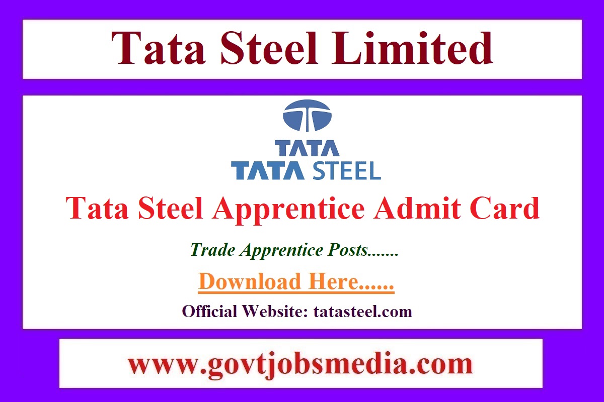 Tata Steel Apprentice Admit Card