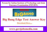 Big Bang Edge Test Answer Key