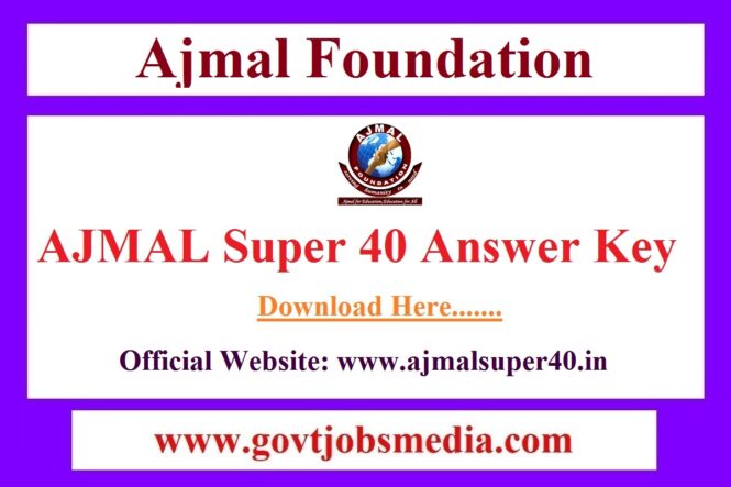 AJMAL Super 40 Answer Key