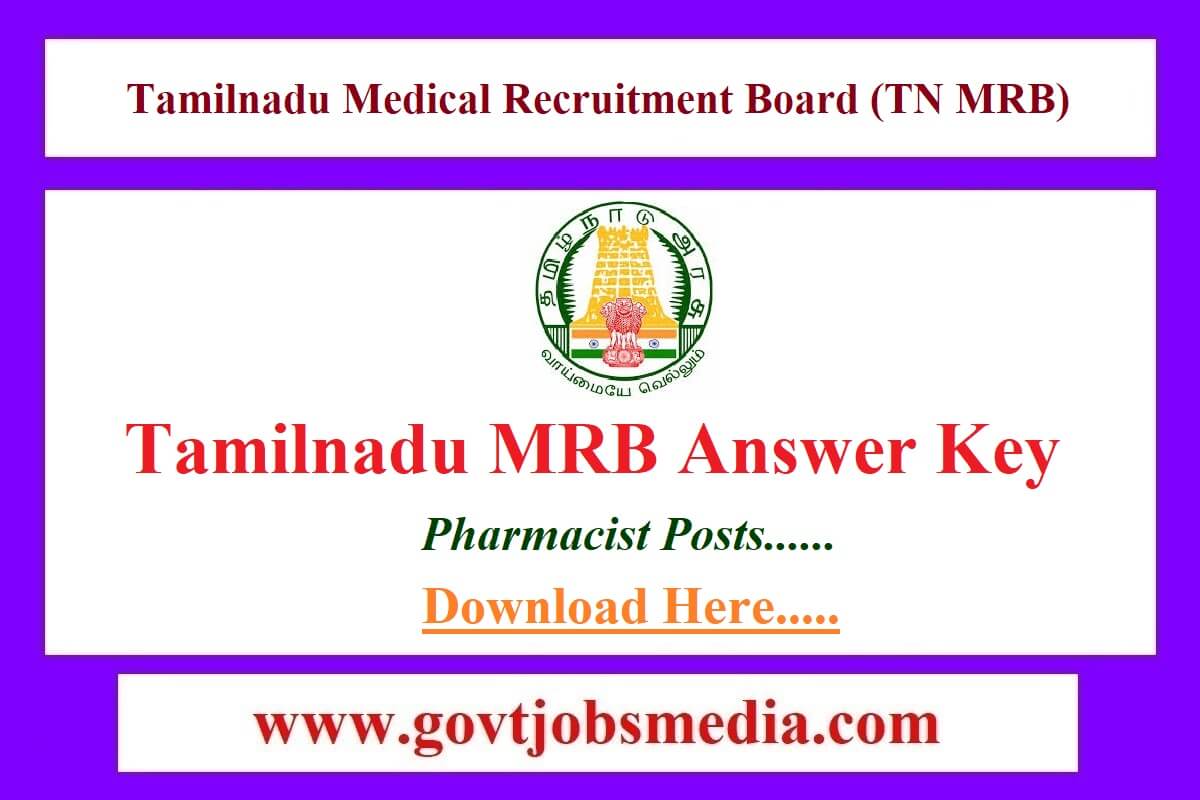 TN MRB Pharmacist Answer Key