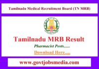TN MRB Pharmacist Result