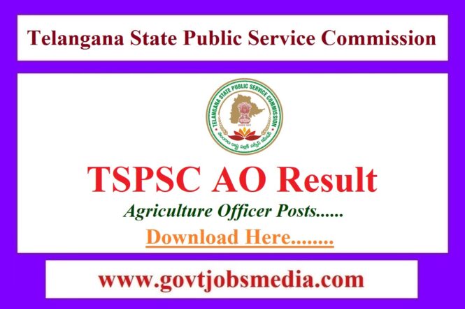 TS Agriculture Officer Result