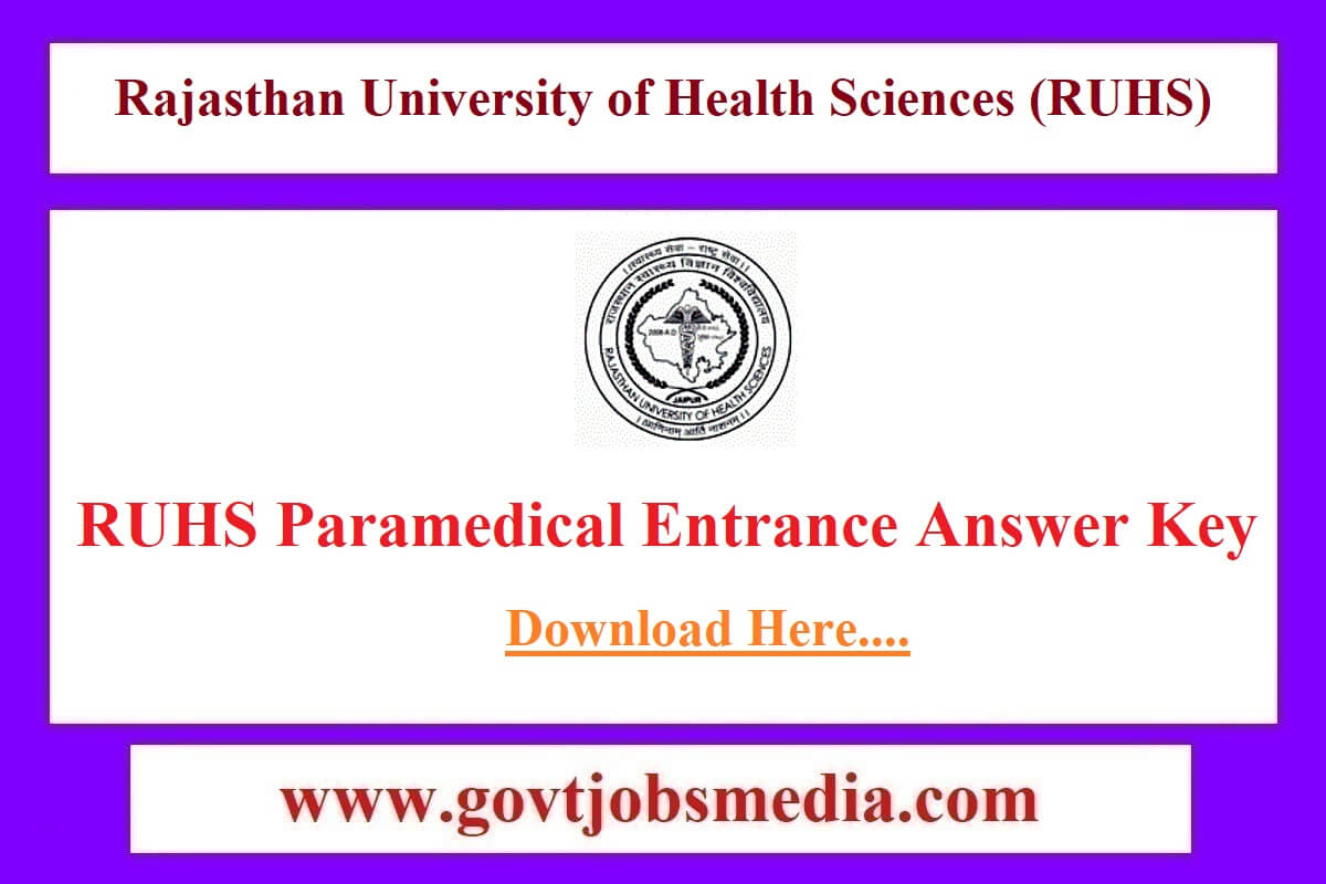 RUHS Paramedical Answer Key