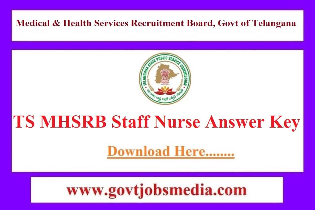 TS MHSRB Staff Nurse Answer Key